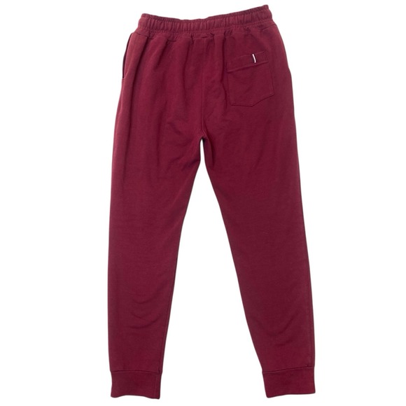 Vintage Abercrombie & Fitch Jogger Sweatpants Womens S Burgundy Sporty Comfy Gym - Picture 2 of 10